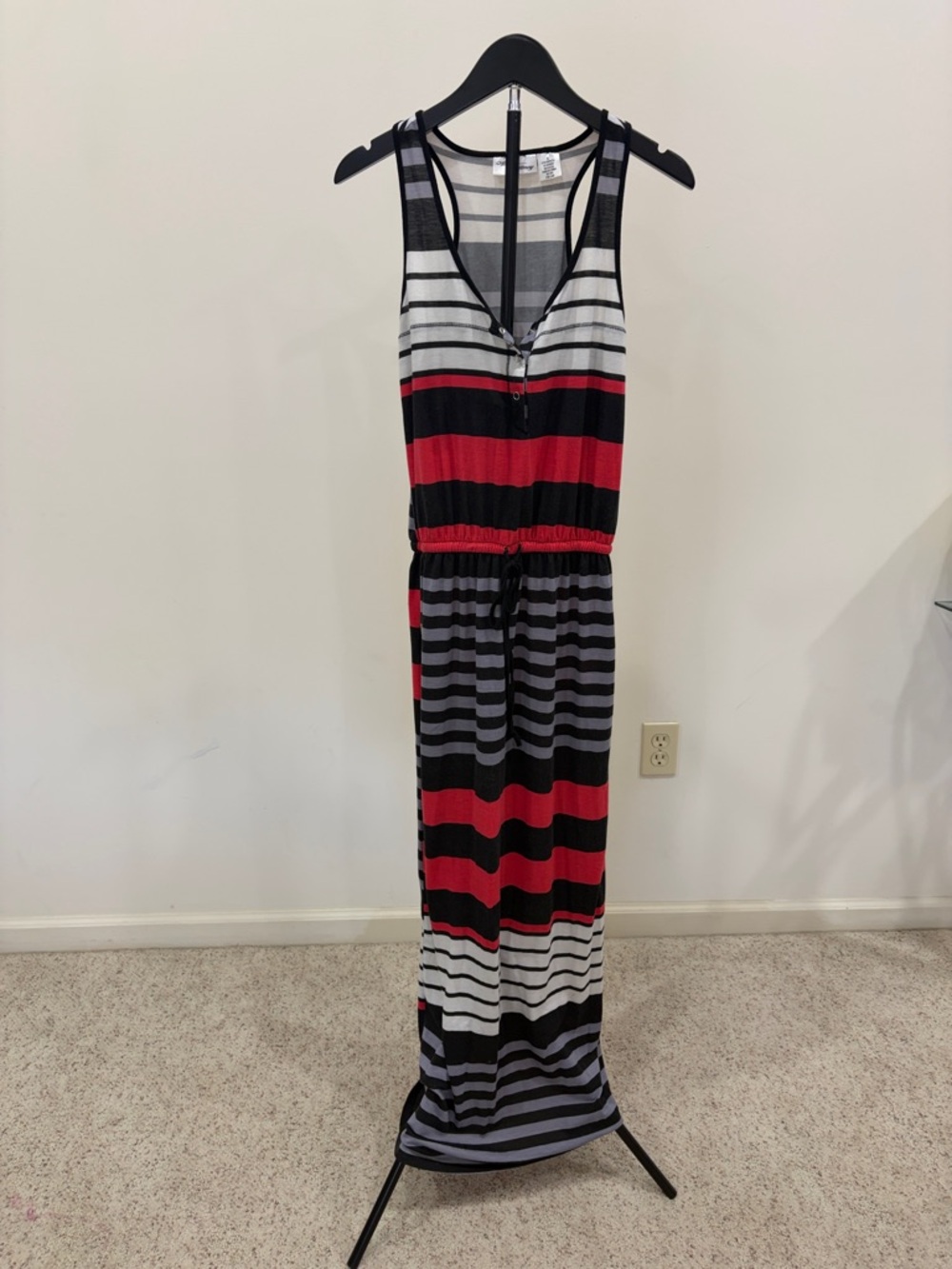 Striped Sleeveless Maxi dress size small